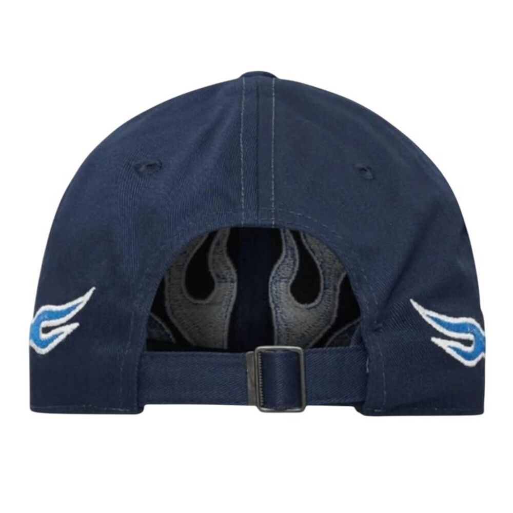 Nike Unisex Adult Club Flames Baseball Cap / Navy Blue - Picture 2 of 6